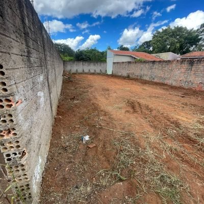 Lote urbano totalmente limpo após o serviço de supressão de vegetação e limpeza de terreno em Cerqueira César.
